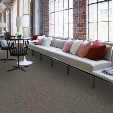 Interface DL901 carpet tile in public space with long couch image number 1