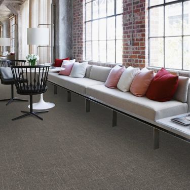 Interface DL901 carpet tile in public space with long couch imagen número 1