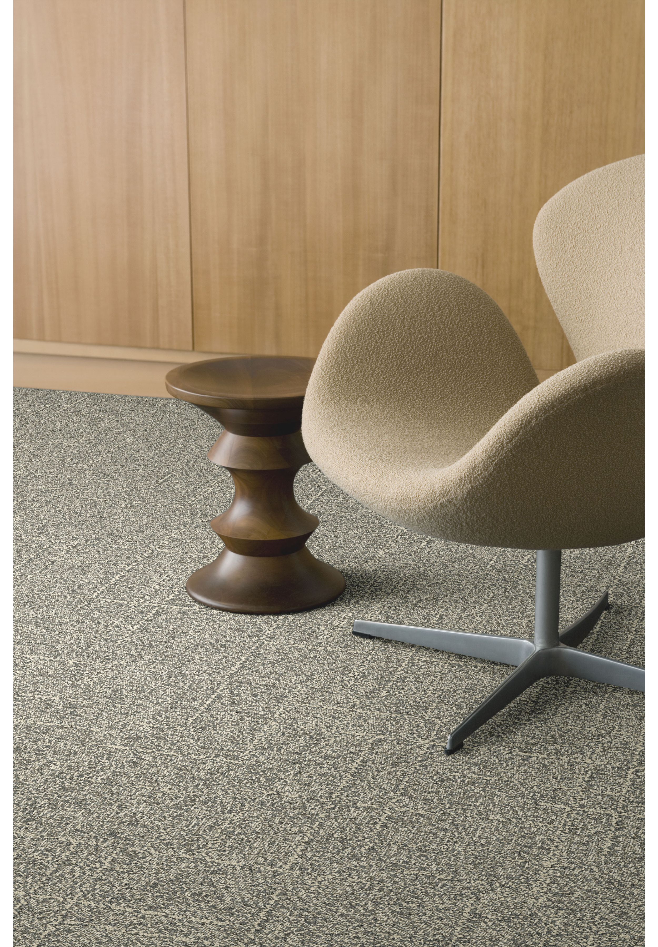 Interface DL925N carpet tile with chair and wood side table image number 2