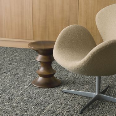 Interface DL925N carpet tile with chair and wood side table image number 1