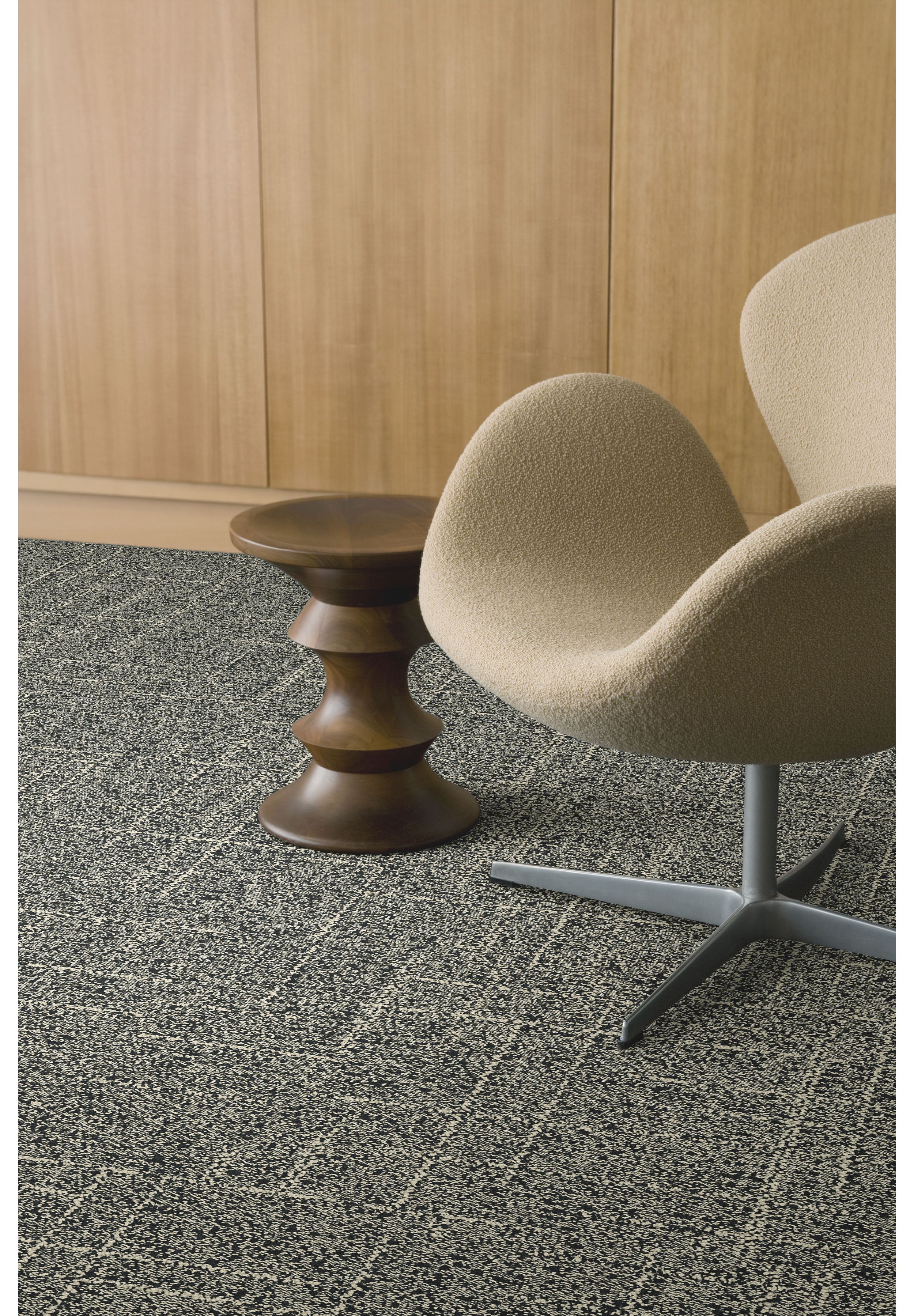 Interface DL925N carpet tile with chair and wood side table image number 1