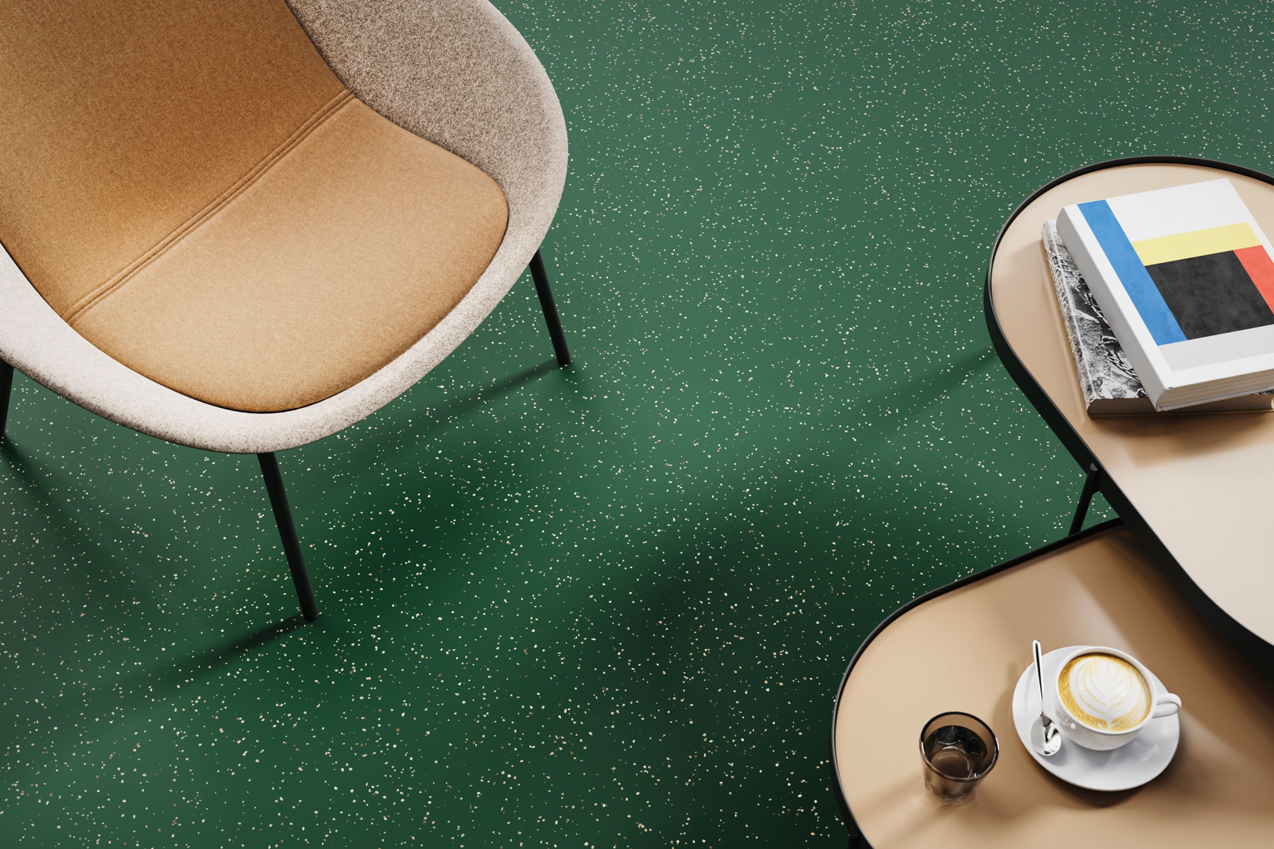 Detail image of noraplan convia rubber flooring in lobby image number 8