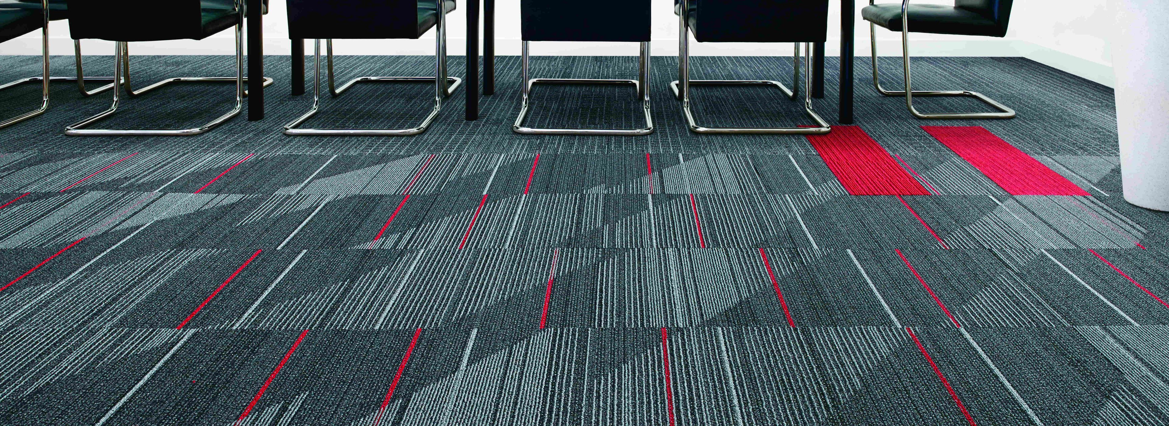Interface CT111 and On Line plank carpet tile with Detours carpet tile in meeting room image number 1