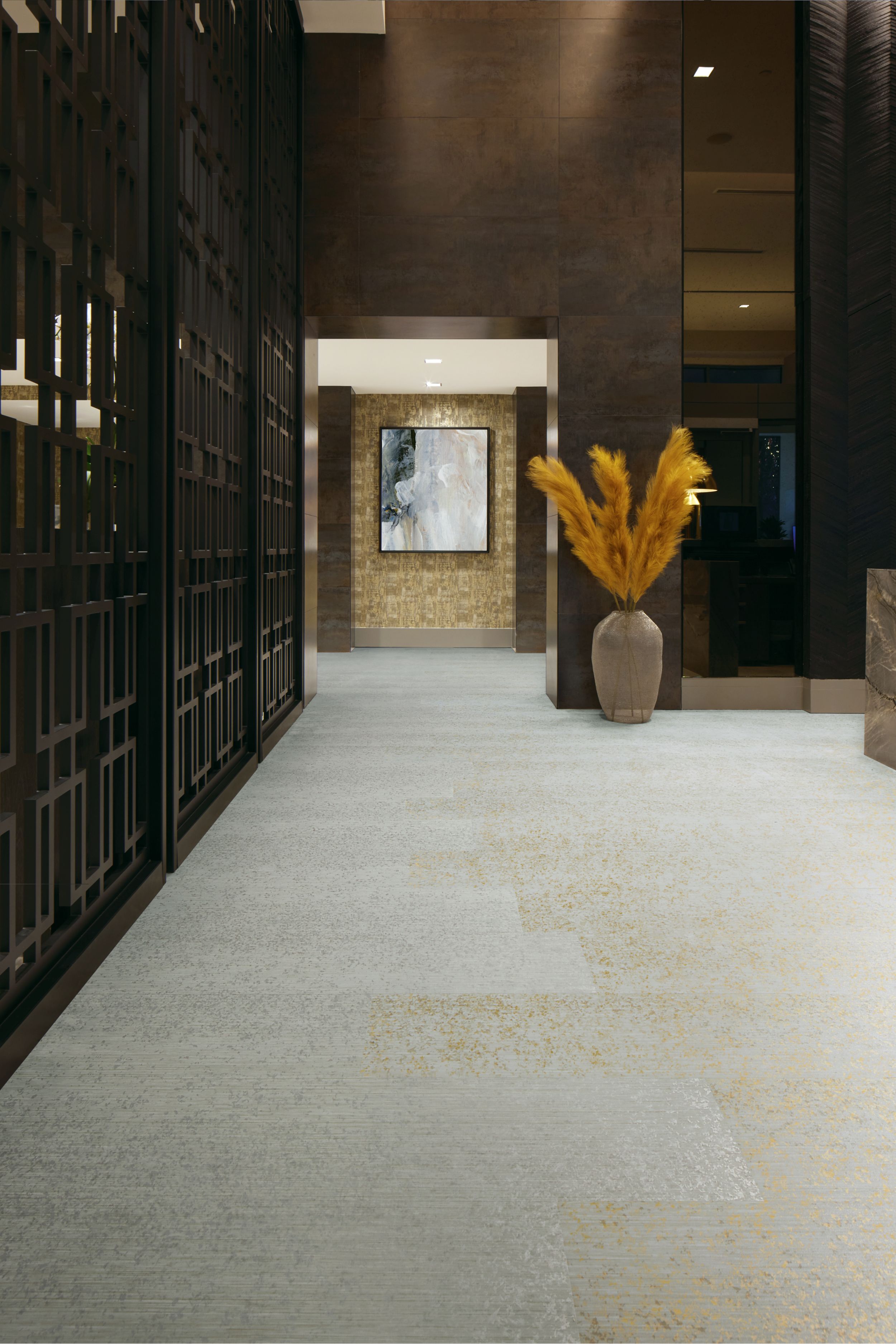 Interface Dither Silk LVT in open corridor image number 1