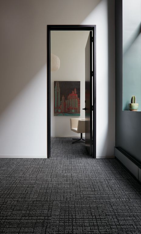 Interface Duplex carpet tile in small room with doorway leading to other room image number 6