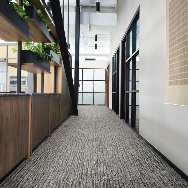 Interface EE714 plank carpet tile in workplace corridor image number 1