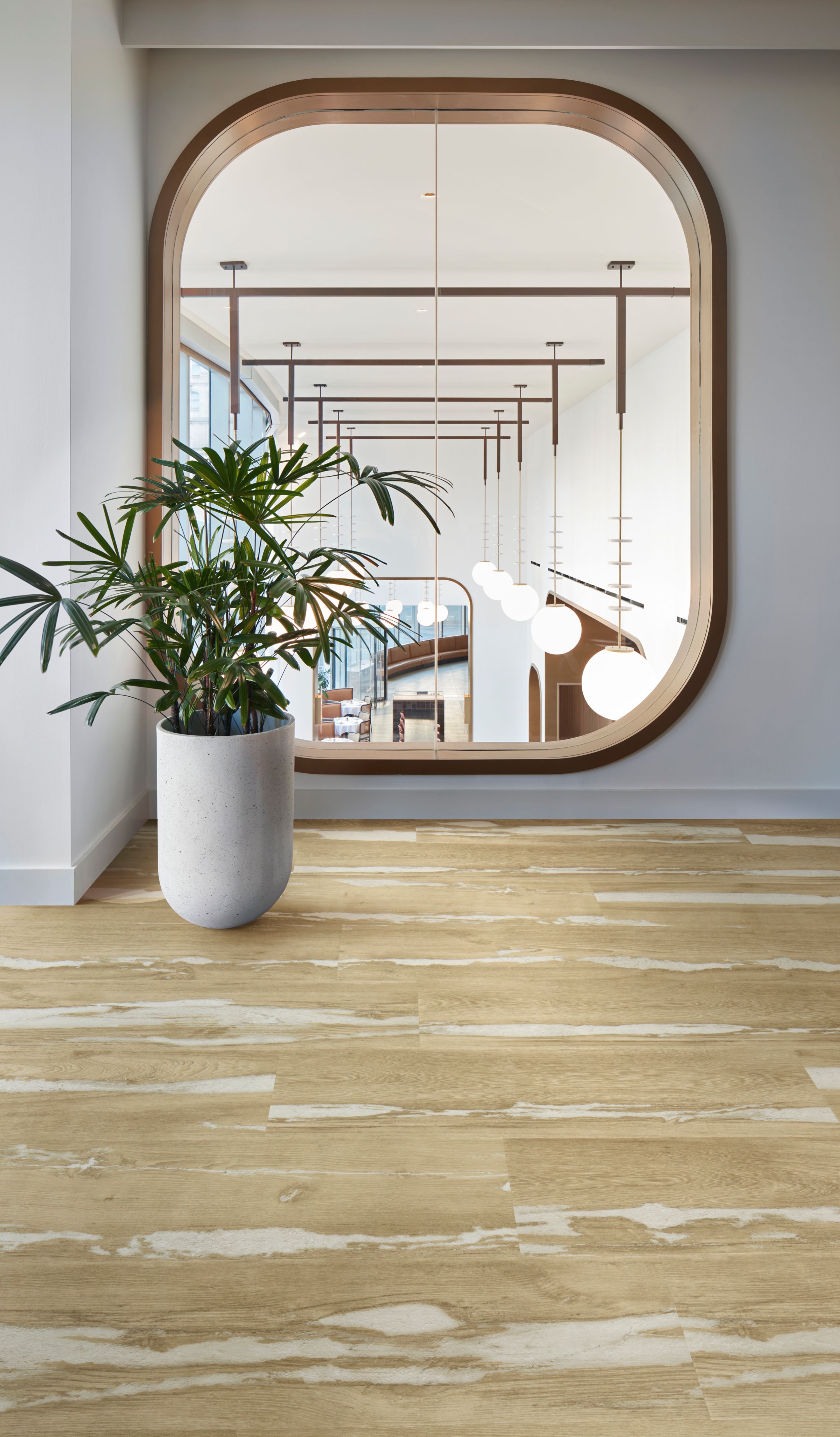 Interface Crossroads plank LVT in corporate lobby or corridor image number 3