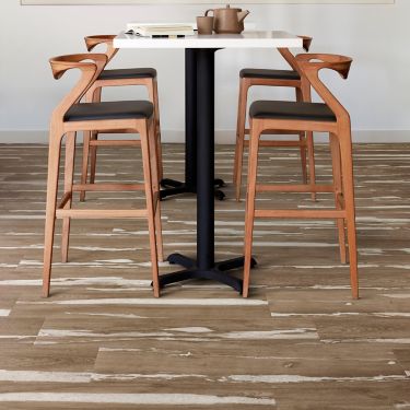 Interface Crossroads plank LVT in corporate break room image number 1