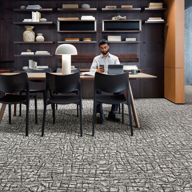 Interface E610 carpet tile in conference room