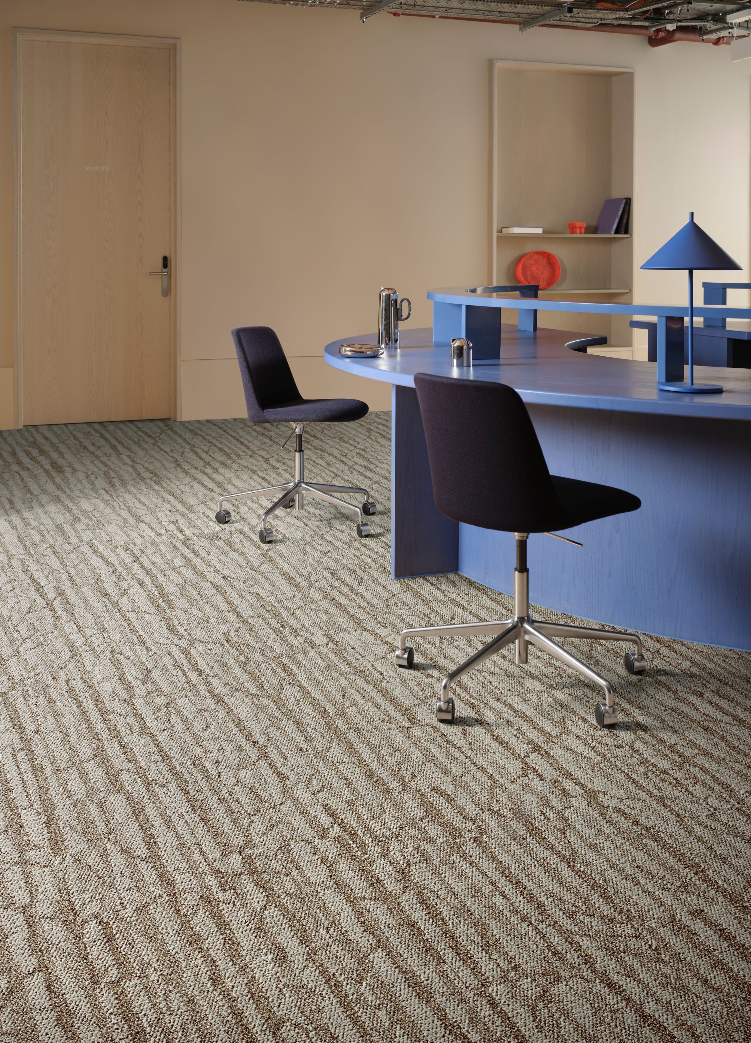 Interface First Light plank carpet tile in workplace collaborative space image number 4