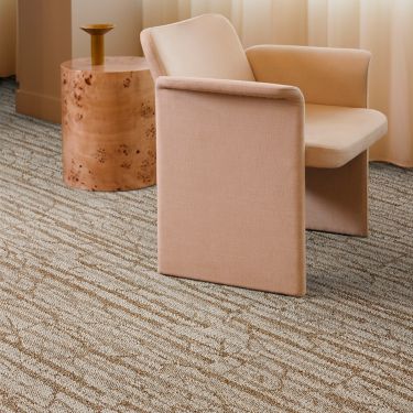 Interface First Light plank carpet tile in workplace lobby image number 2