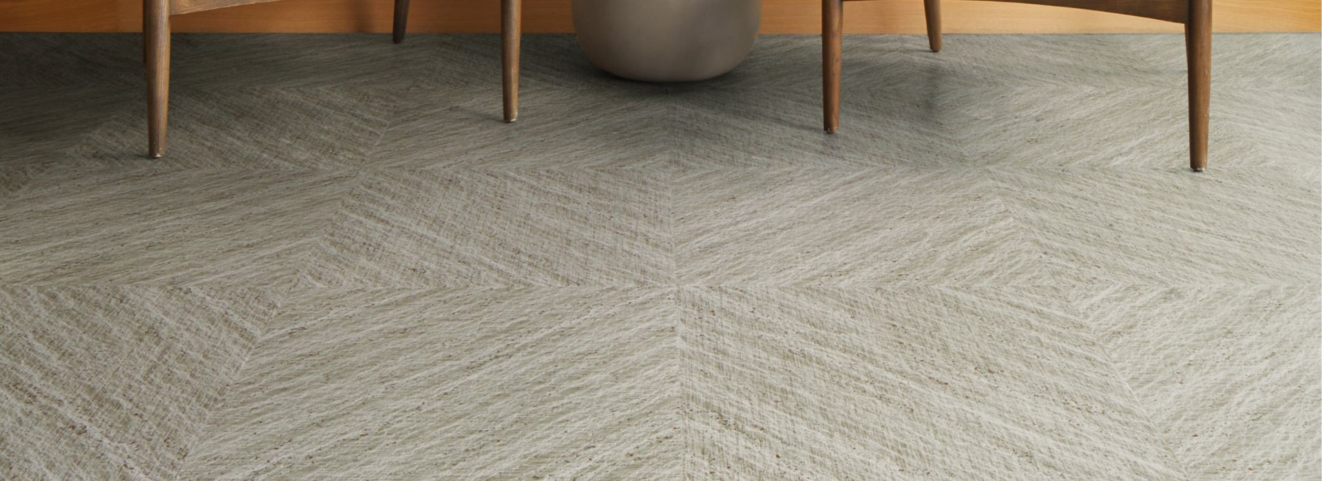 Interface Ridge LVT in Agate shown in a casual seating area