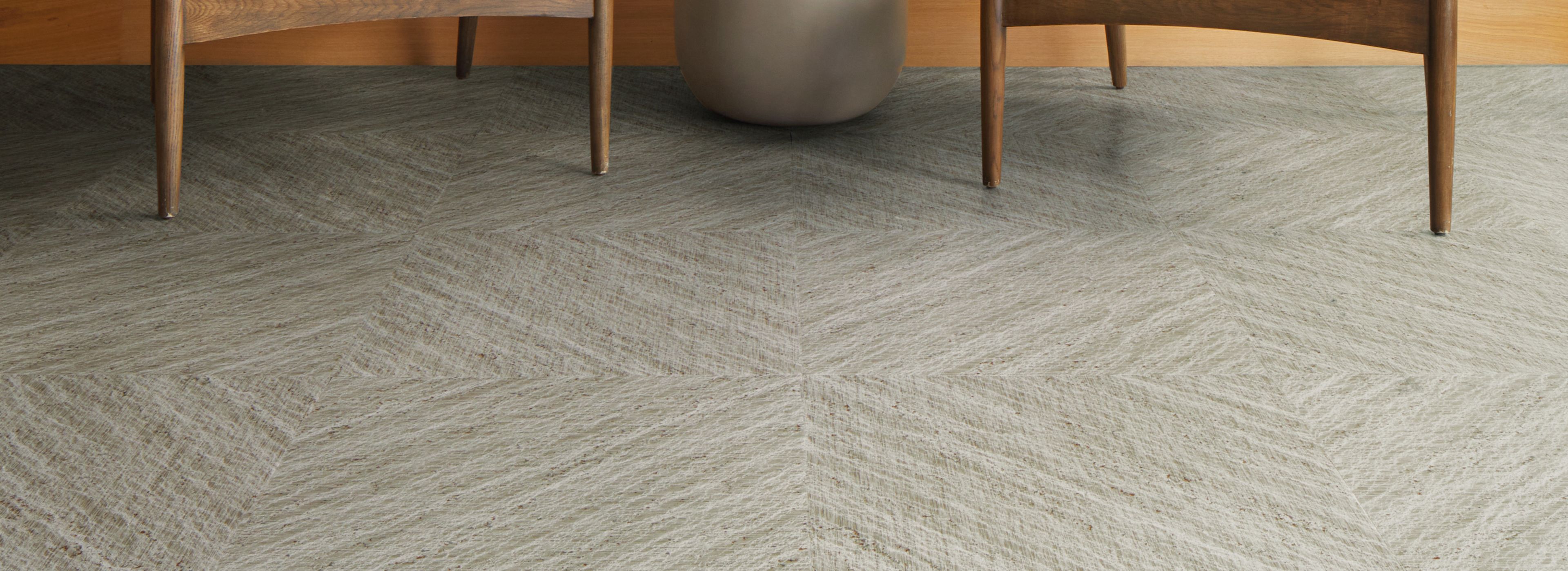 Interface Ridge LVT in Agate shown in a casual seating area image number 1