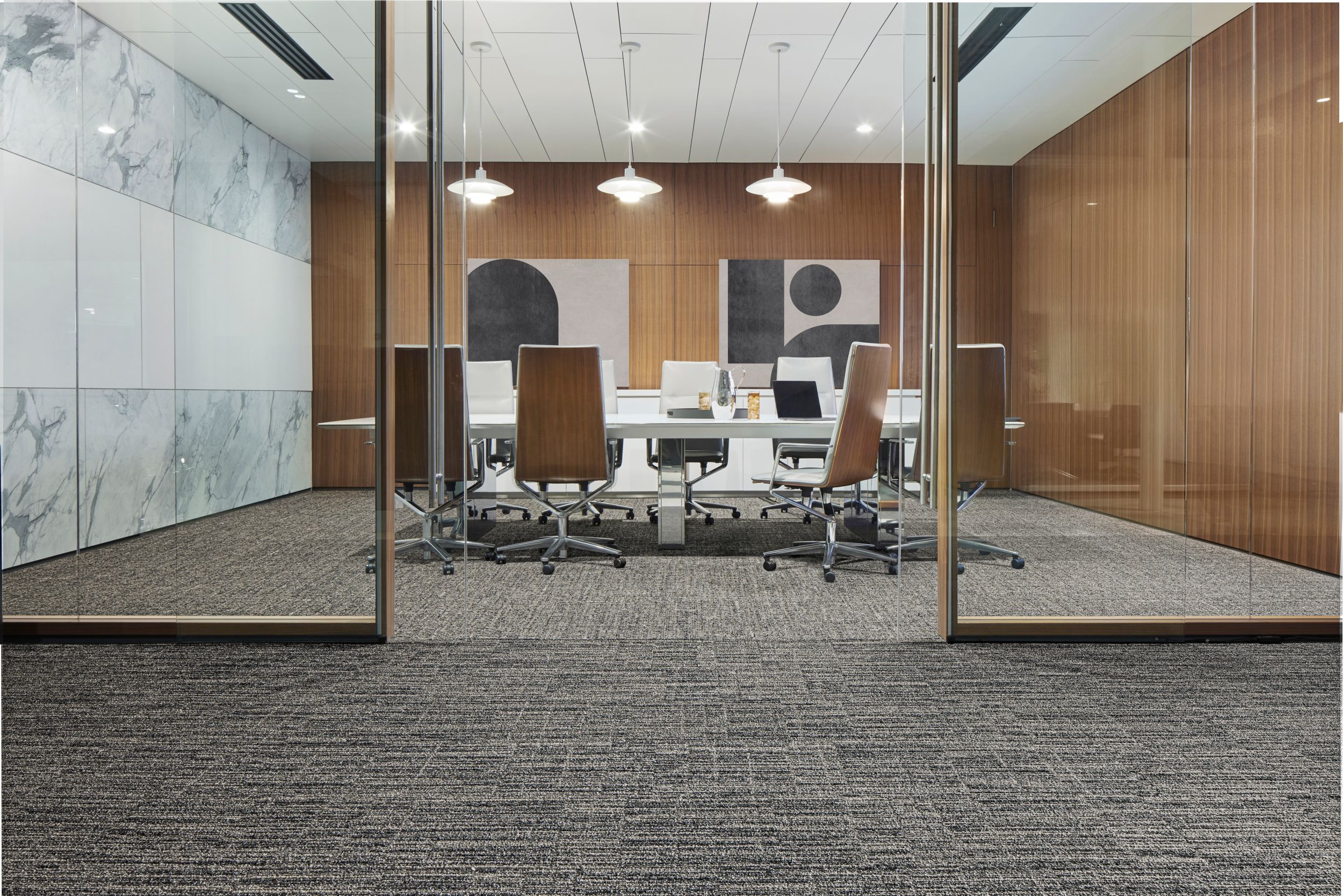 Interface Goes Around and Simple Does It carpet tile in workplace meeting room image number 2