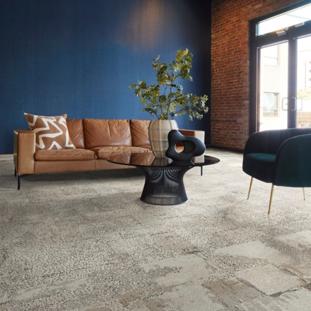 Daybreak and Sun Between carpet tile in lobby/entryway