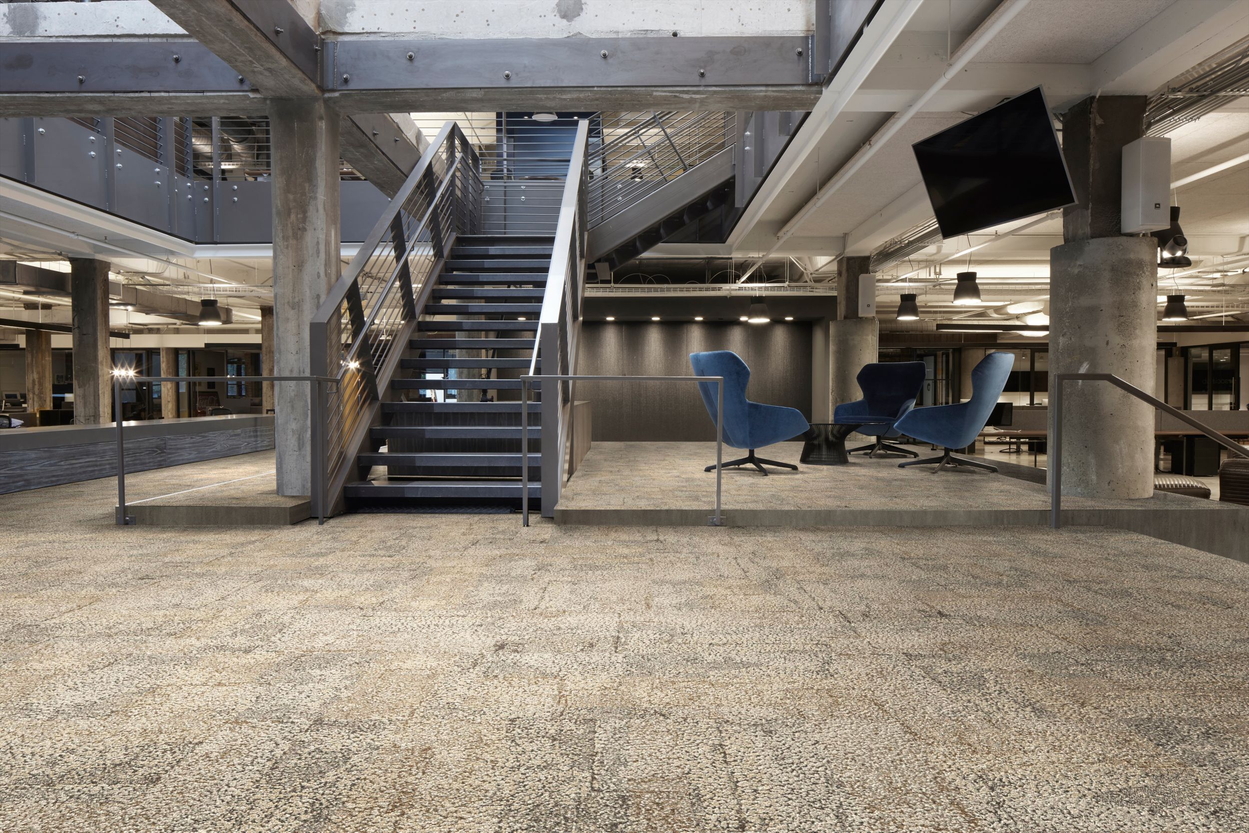 Interface Early Light carpet tile in lobby image number 2