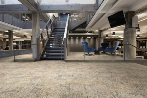 Interface Early Light carpet tile in lobby image number 2