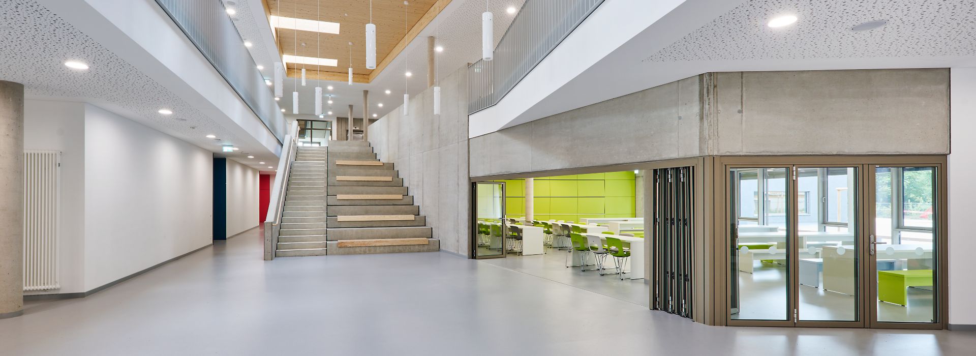 noraplan unita rubber flooring in office lobby