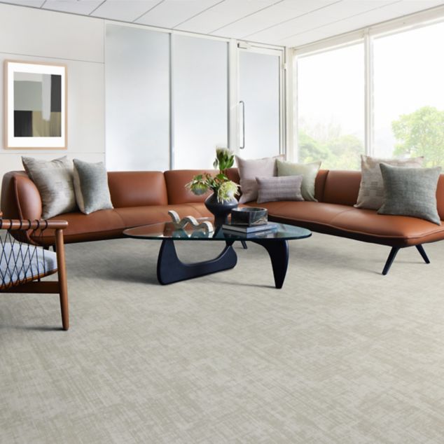 Interface Heirloom plank LVT in lobby/lounge area