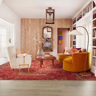 CARPET: Hip Over History M0939, Orient, Non Directional  LVT: Level Set, Antique Light Oak, Ashlar número de imagen 1