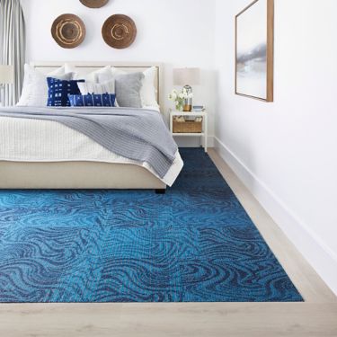 CARPET: Hydropolis, Cobalt, Non Directional LVT: Level Set, Sand Dune, Design By Tile image number 1