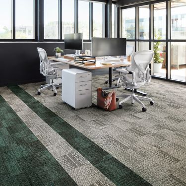 Interface Dot 2 Dot plank carpet tile in office imagen número 1