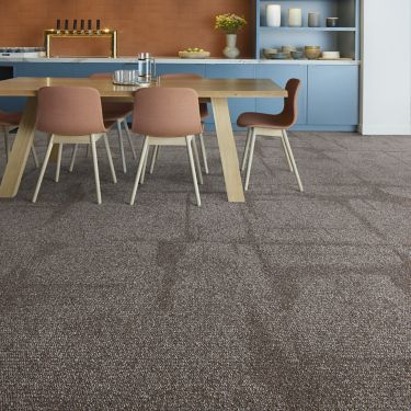 Interface Jumbo Rock carpet tile in casual dining area image number 1