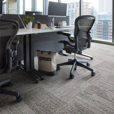 Open Air 403 Stria carpet tile in office setting image number 1