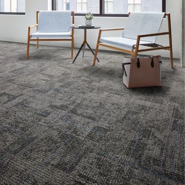 Open Air 404 Stria carpet tile in office lobby setting imagen número 1