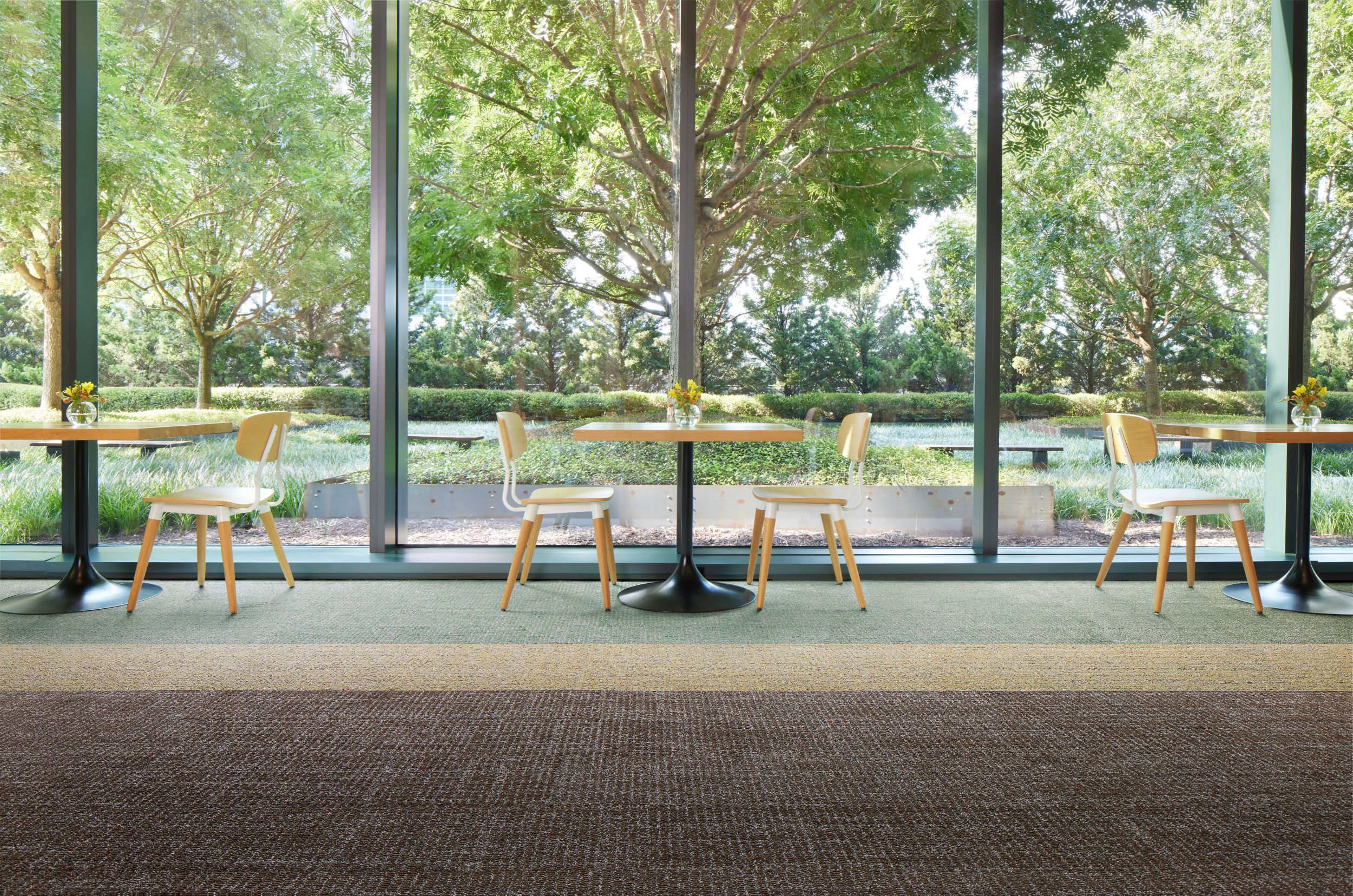 Interface Open Ended plank carpet tile in dining area image number 5