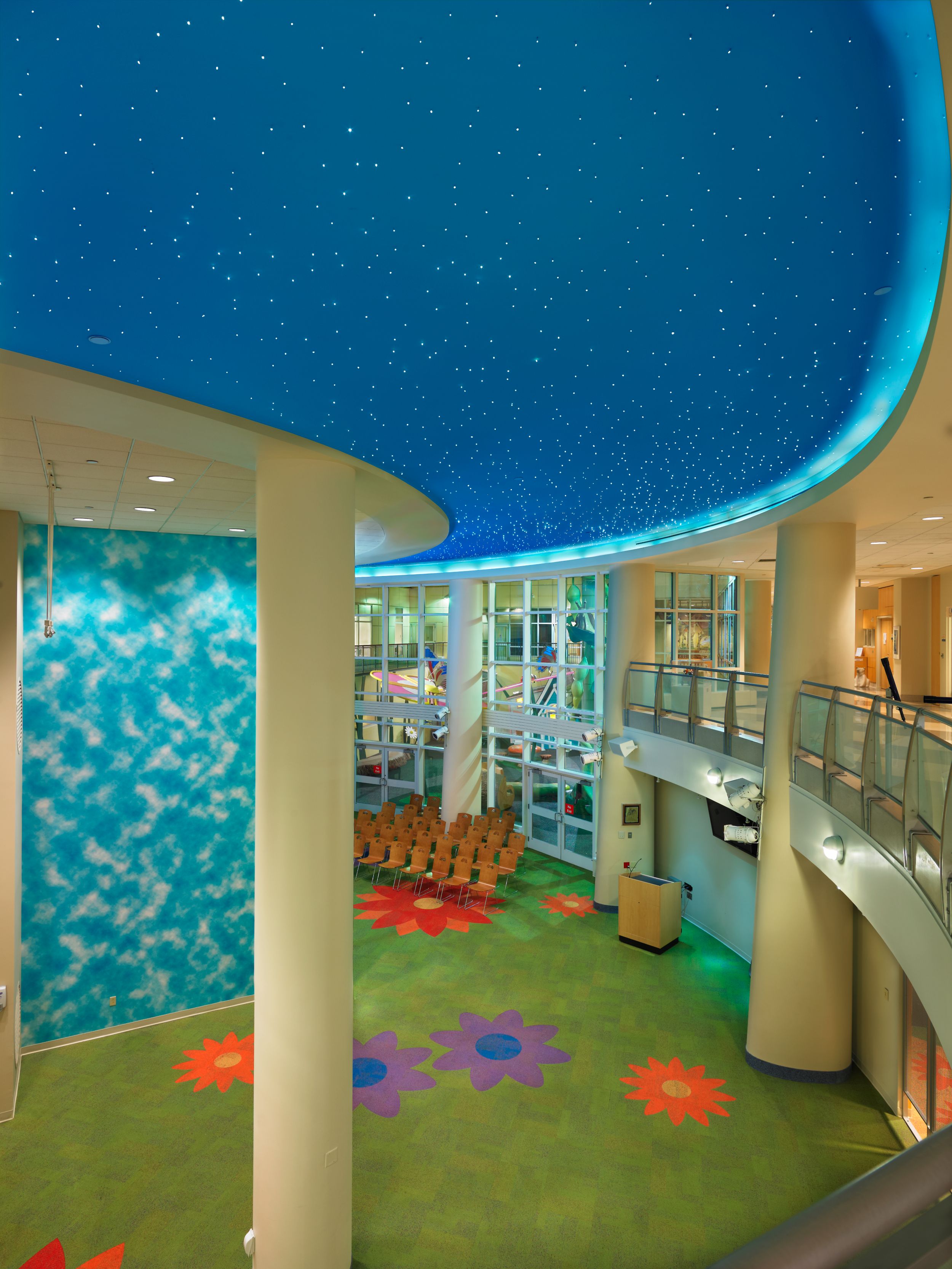Interface Cubic Colours carpet tile cut into flower shapes image number 3