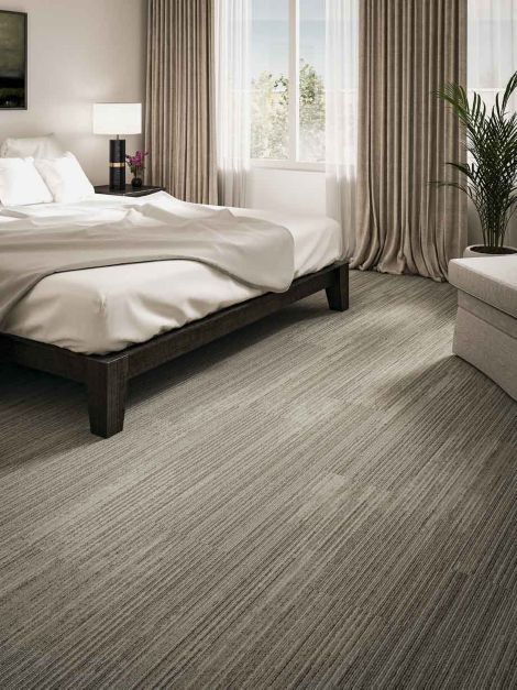 Interface SWTS 110 plank carpet tile in hotel guest room image number 2