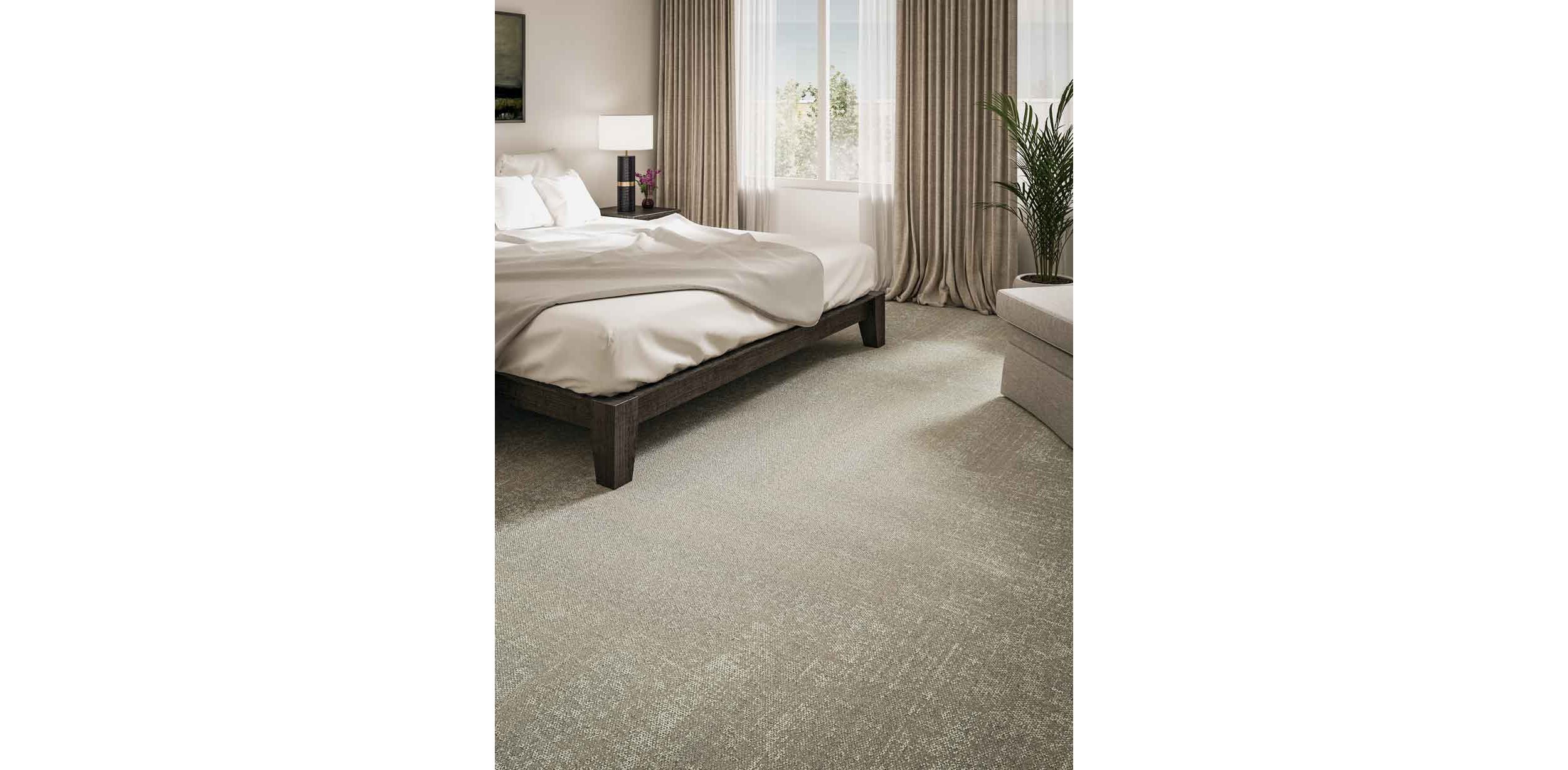 Interface Veiled Brushwork carpet tile in hotel suite imagen número 2