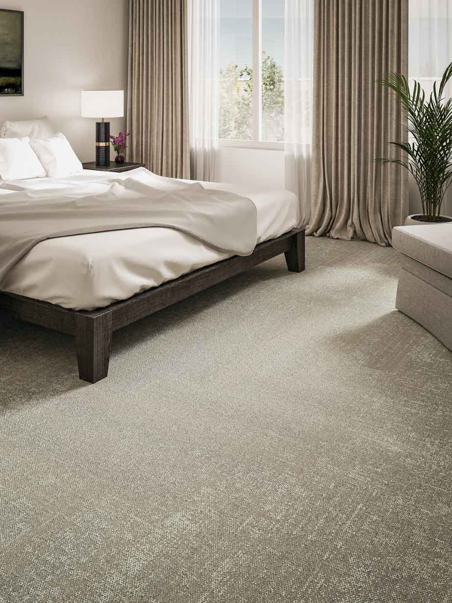 Interface Veiled Brushwork carpet tile in hotel suite image number 6