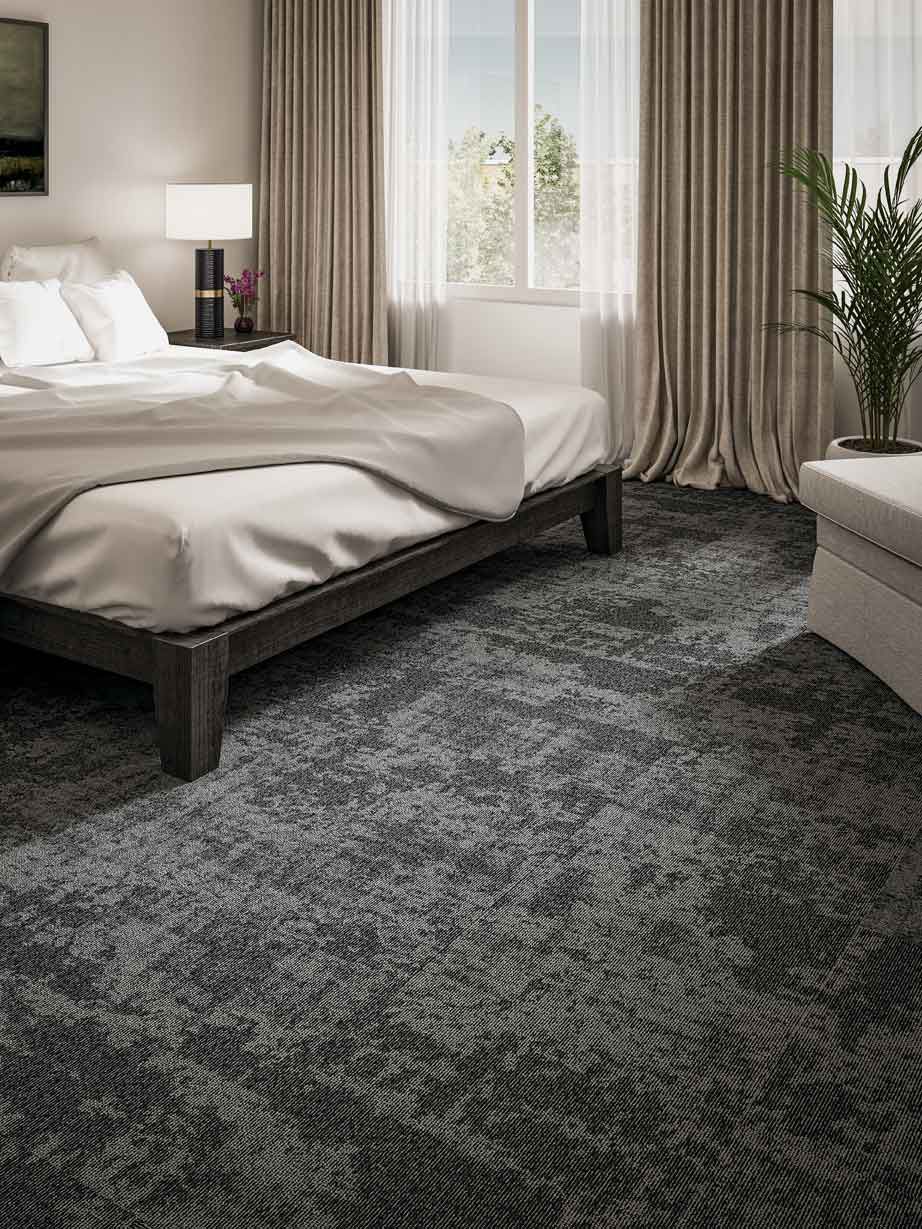 Interface Cloud Cover carpet tile in upscale hotel guest room image number 9