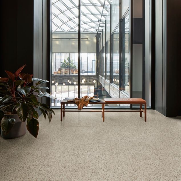 Interface In the Mix LVT in Canyon in a lobby