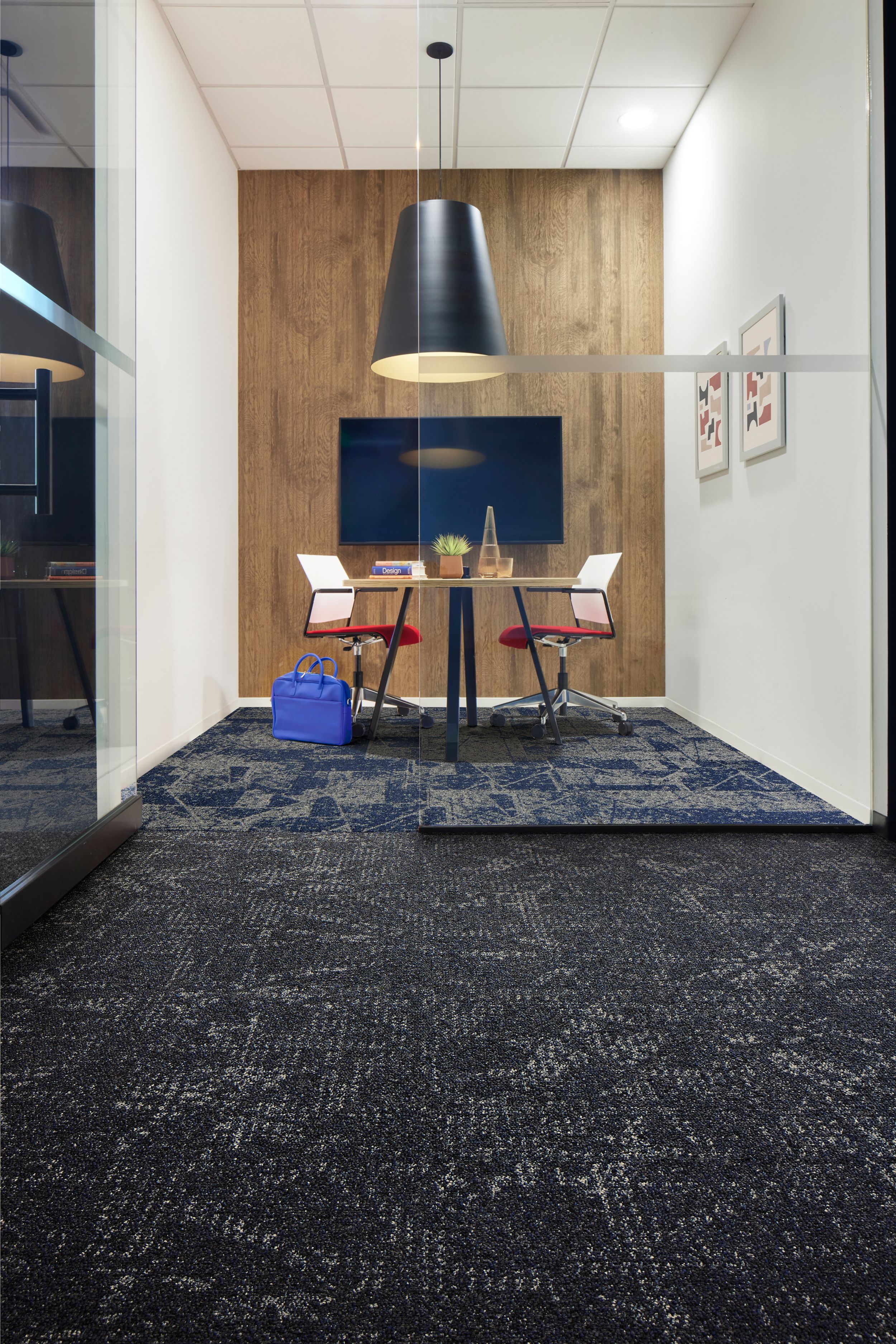 Interface Interpret and Prototype carpet tile in private meeting space image number 4