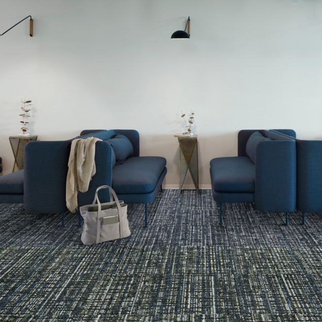 Interface Knitstitch carpet tile in lobby