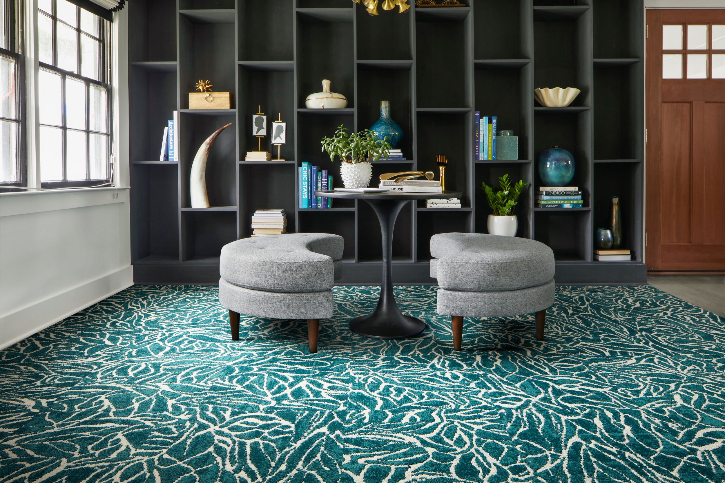 Interface LC05 carpet tile in hospitality lobby afbeeldingnummer 1