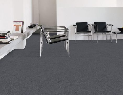 Lux Tangent carpet tile in lobby seating area image number 4