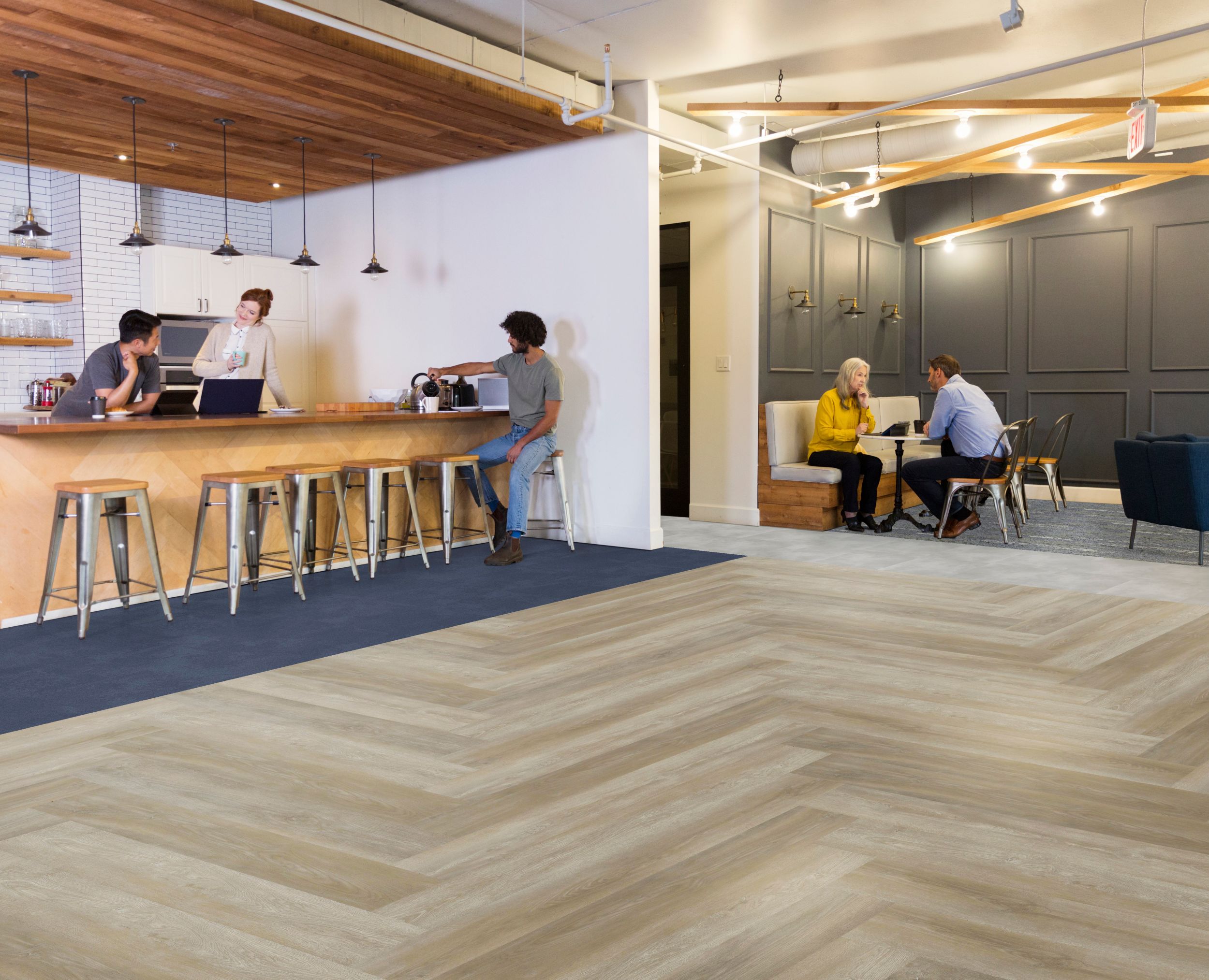 True Earth Woodgrains: LVT Resilient Flooring by Interface