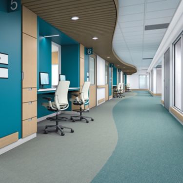 Interface Looped vinyl sheet in hospital administration area image number 1
