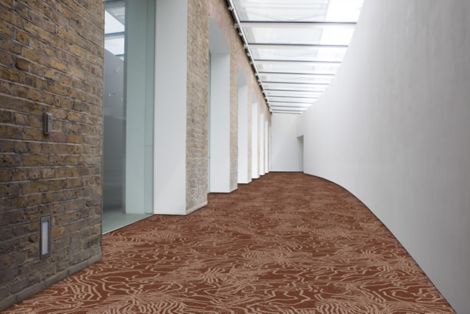 LUX Contour II plank carpet tile in hotel corridor image number 4