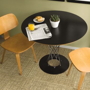 Interface Meet carpet tile in cafe area with black table and wooden chairs image number 2