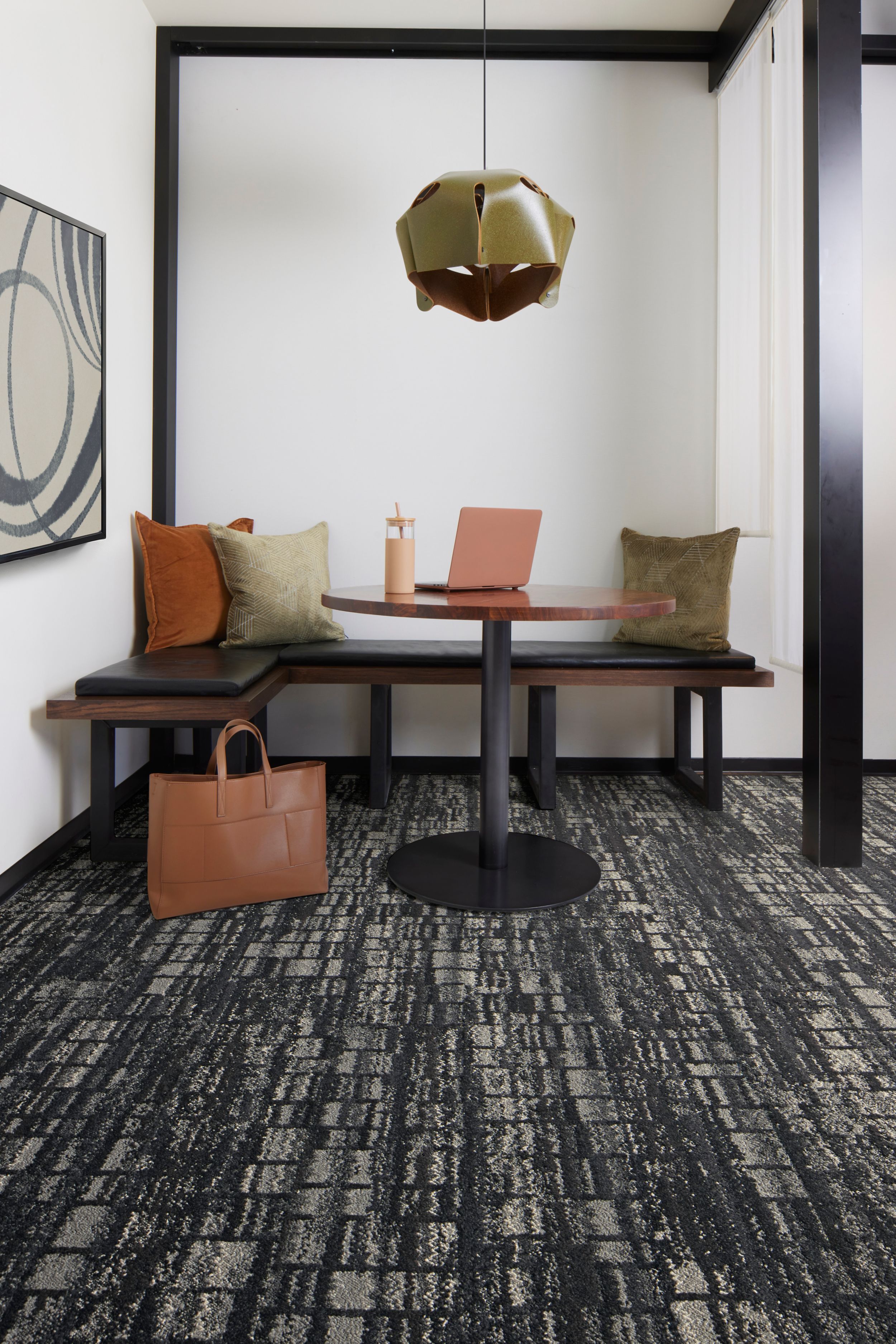 Interface Reflective Sky plank carpet tile in workplace collaborative area image number 1