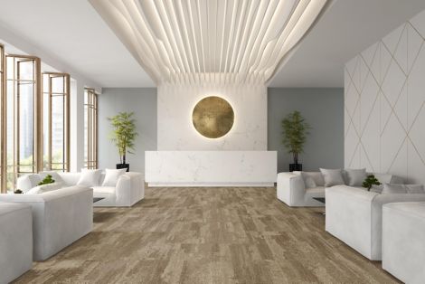 Interface NF401 carpet tile in hotel lobby image number 3
