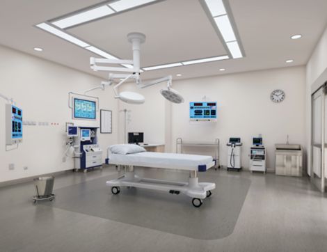 noraplan dariva rubber flooring in operating room image number 5