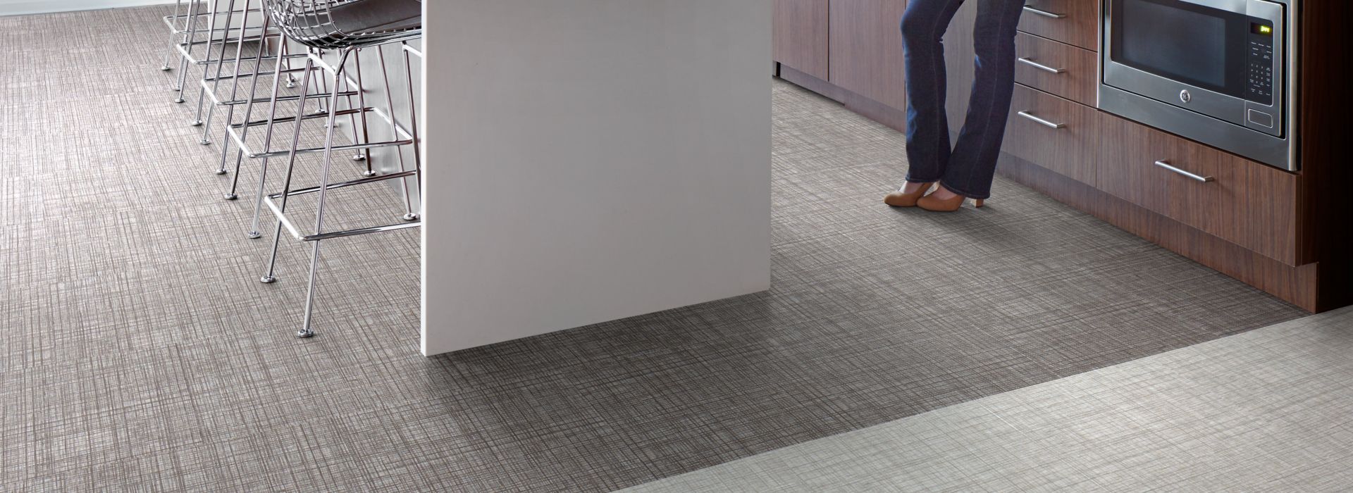 Interface Native Fabric LVT in office kitchen area 