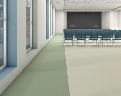 nora by Interface noraplan stone smooth rubber flooring in lecture hall image number 4