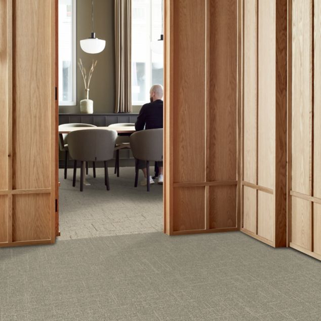Interface Open Air 418 and Simple Does It carpet tile in workplace common area and meeting room